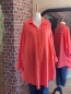 Preview: Ultra Oversize Musselin Bluse Korallenrot