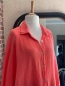 Preview: Ultra Oversize Musselin Bluse Korallenrot